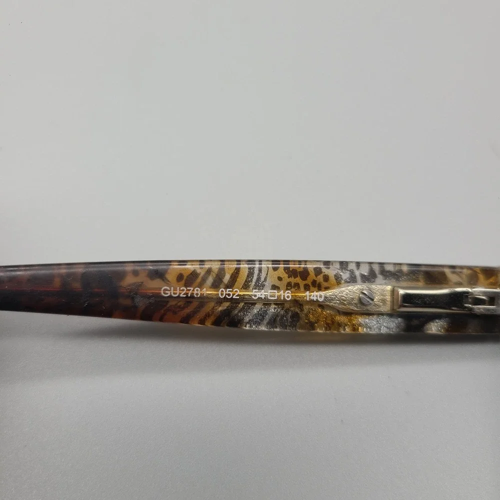 Guess GU2781 052 Tortoise Shell Animal Print Square Eyeglass Frames with Case